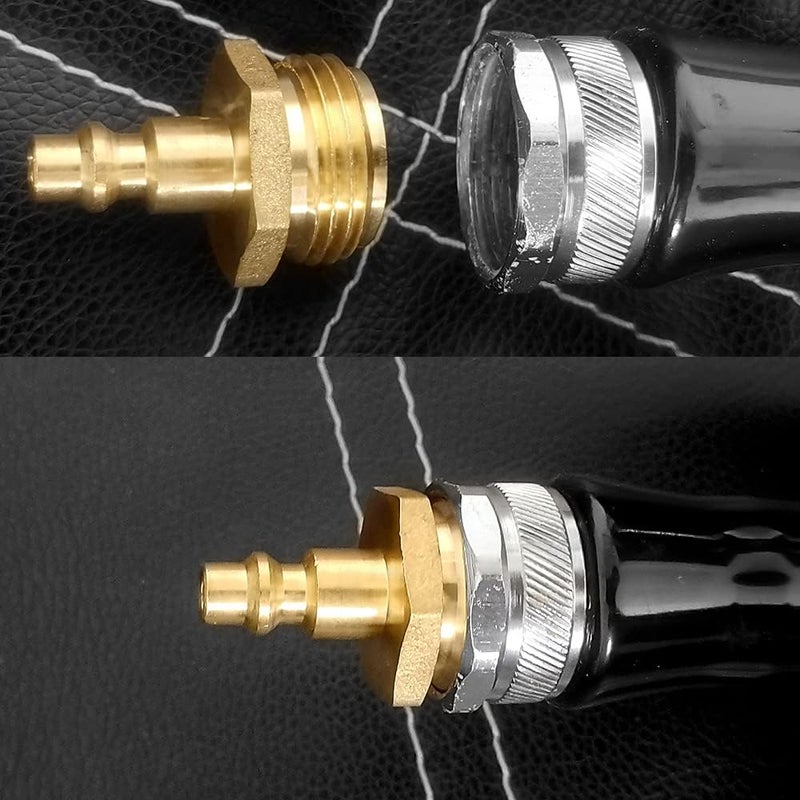 YELUN RV Winterize Sprinkler Systems Blowout Plug Quick Connect Air Compressor 1/4" Adapter | Fits Garden Hose 3/4" Threading Water Blowout Adapter Fitting for RV, Camper and Sprinkler Systems - Image 3
